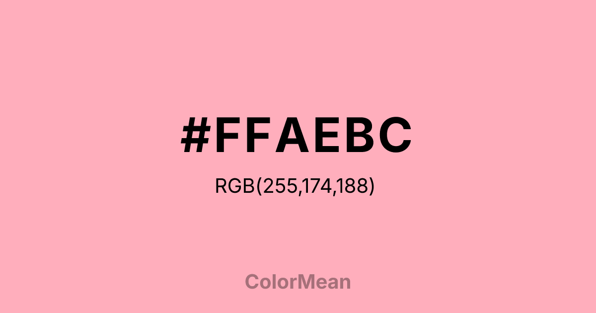 #FFAEBC color swatch