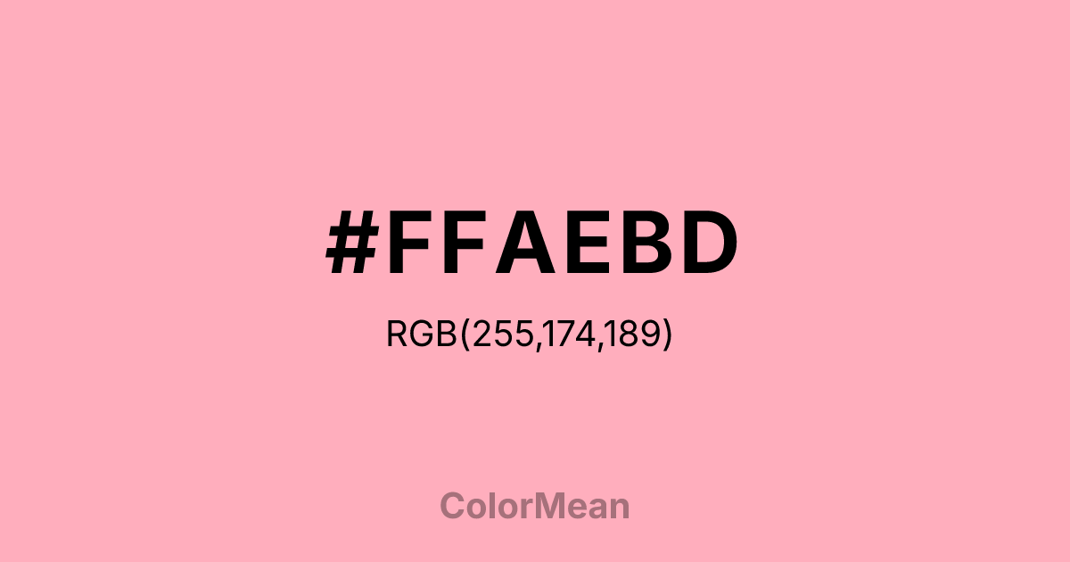 #FFAEBD color swatch