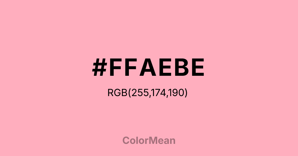 #FFAEBE color swatch