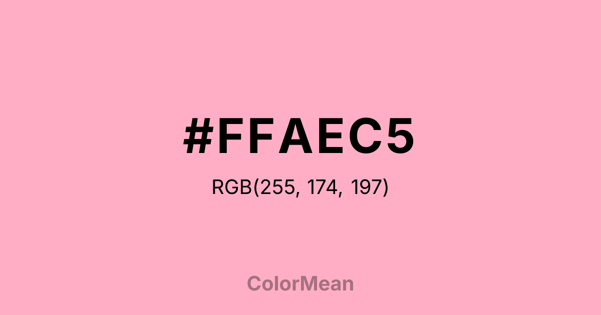 #FFAEC5 color swatch