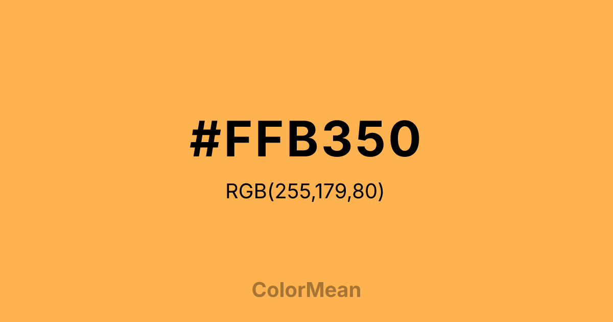 #FFB350 color swatch