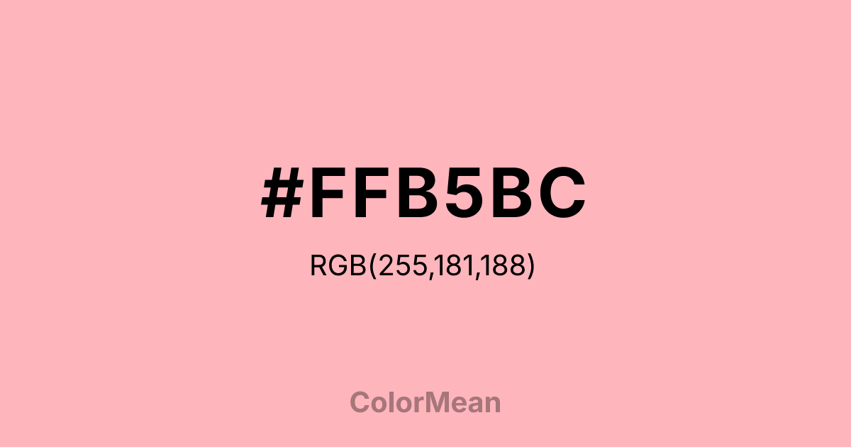 #FFB5BC color swatch