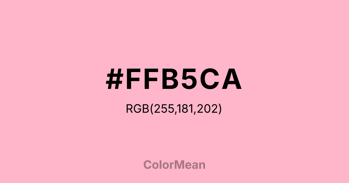 #FFB5CA color swatch