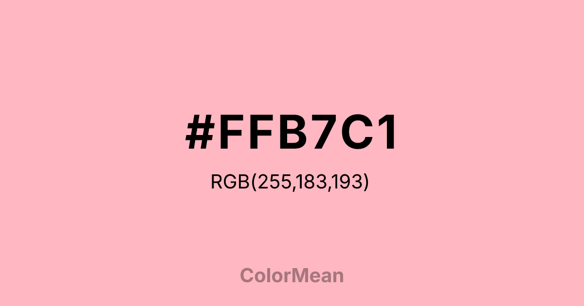 #FFB7C1 color swatch