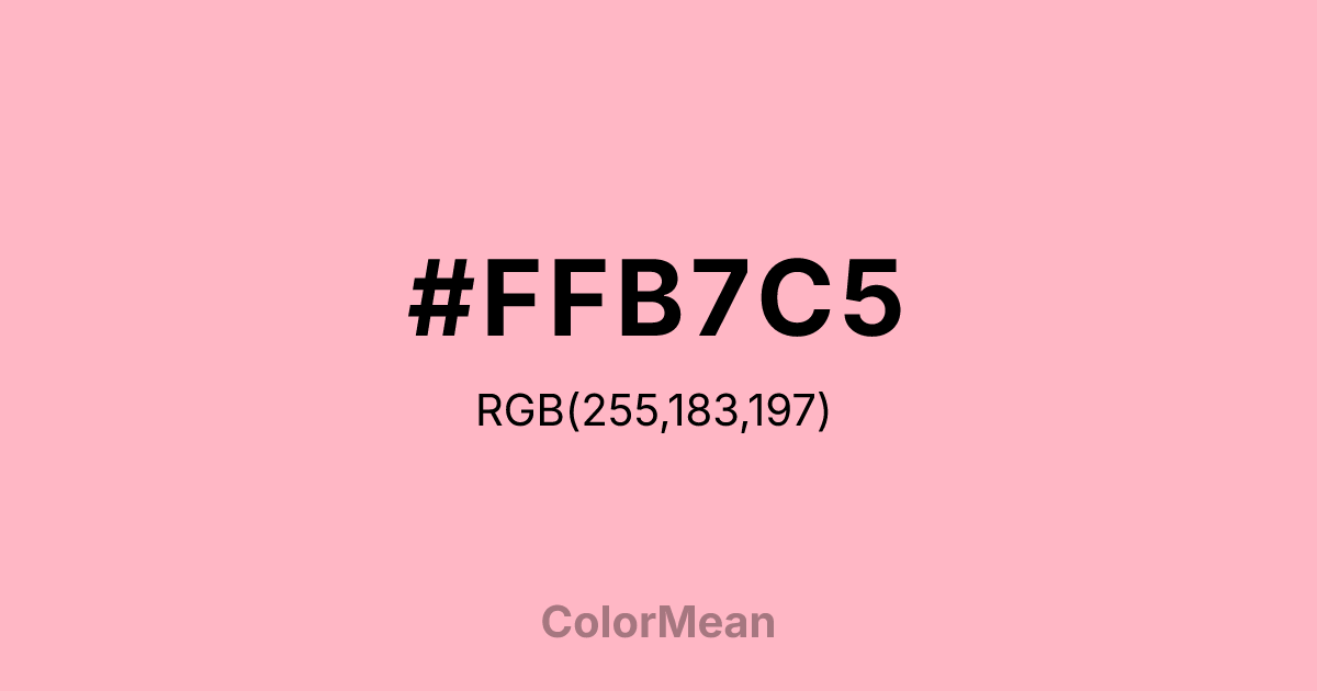 #FFB7C5 color swatch