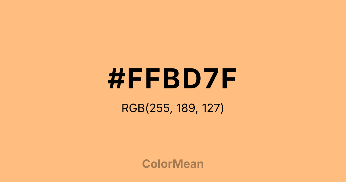 #FFBD7F color swatch