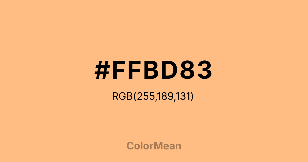 #FFBD83 color swatch
