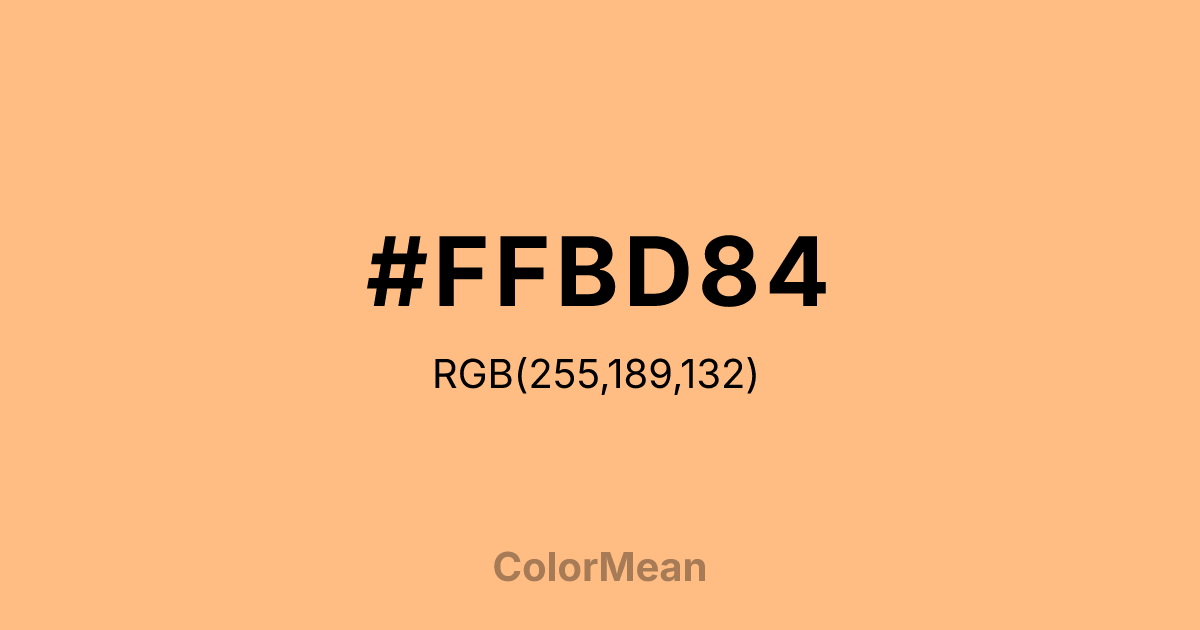#FFBD84 color swatch