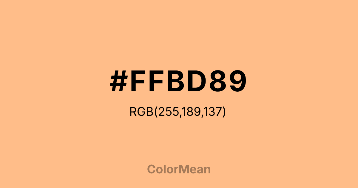 #FFBD89 color swatch