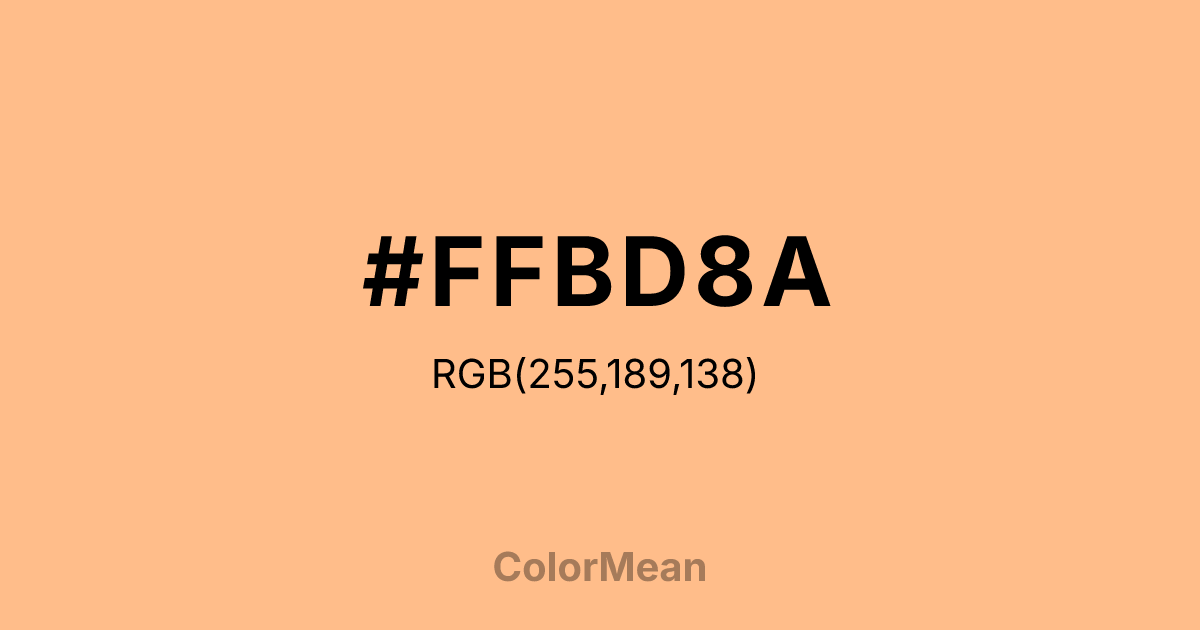 #FFBD8A color swatch