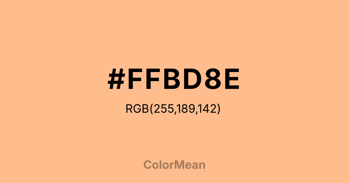 #FFBD8E color swatch