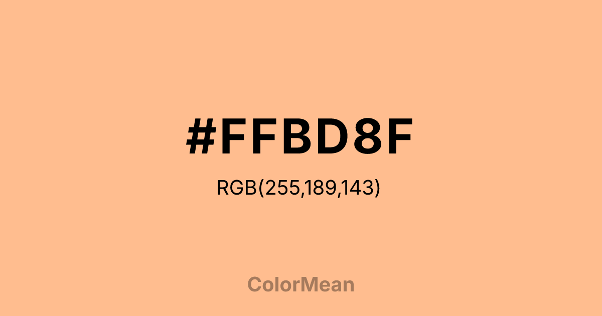 #FFBD8F color swatch