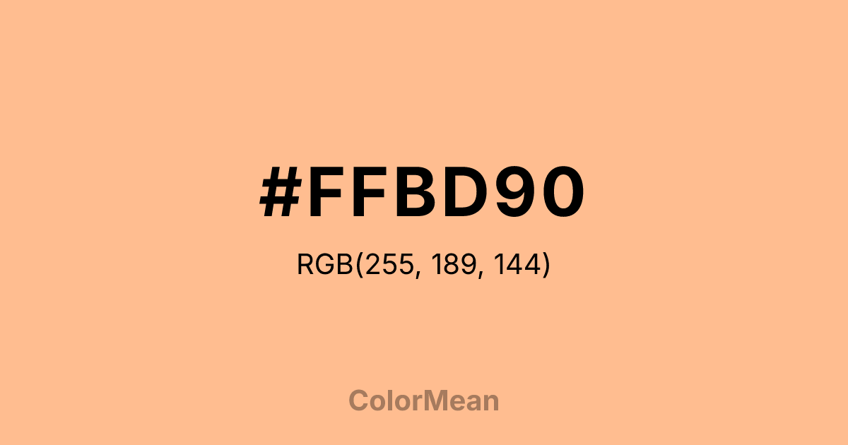 #FFBD90 color swatch
