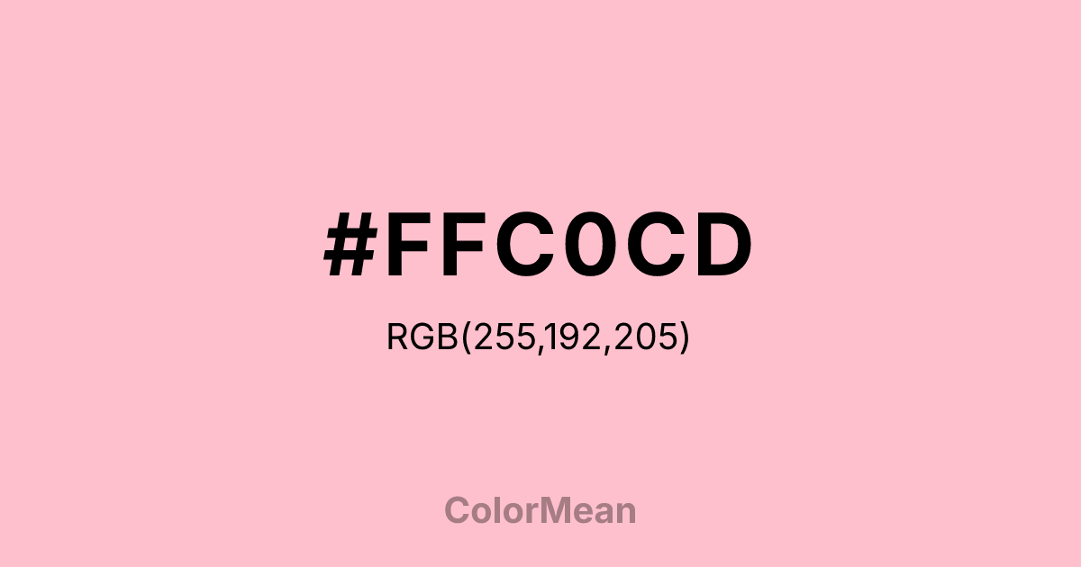 #FFC0CD color swatch