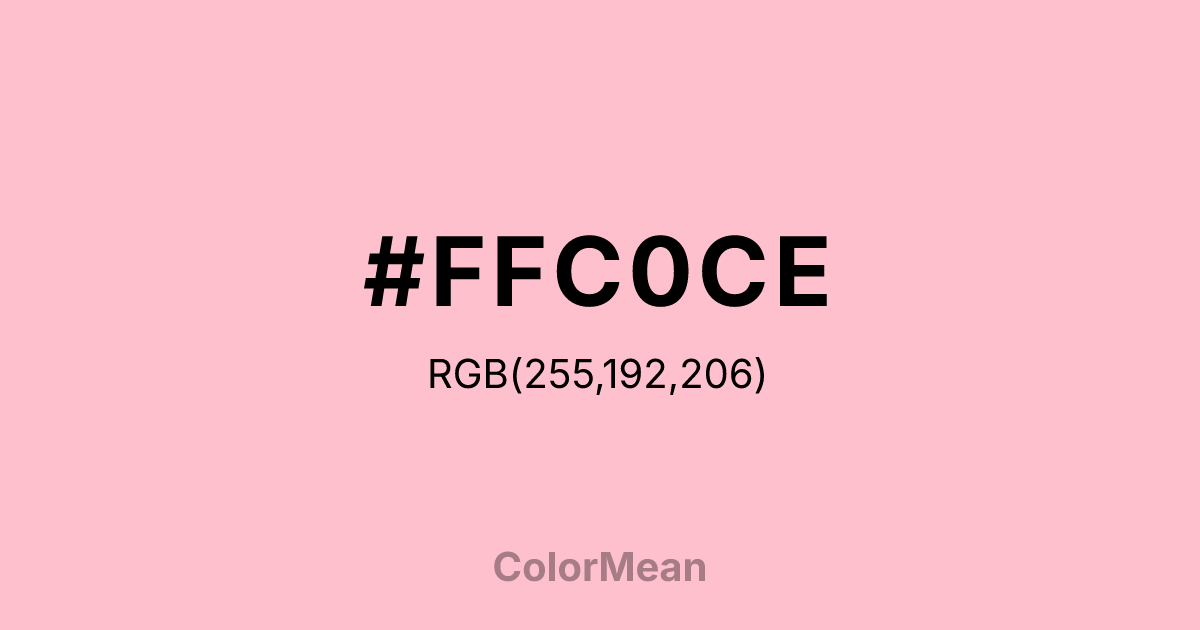 #FFC0CE color swatch