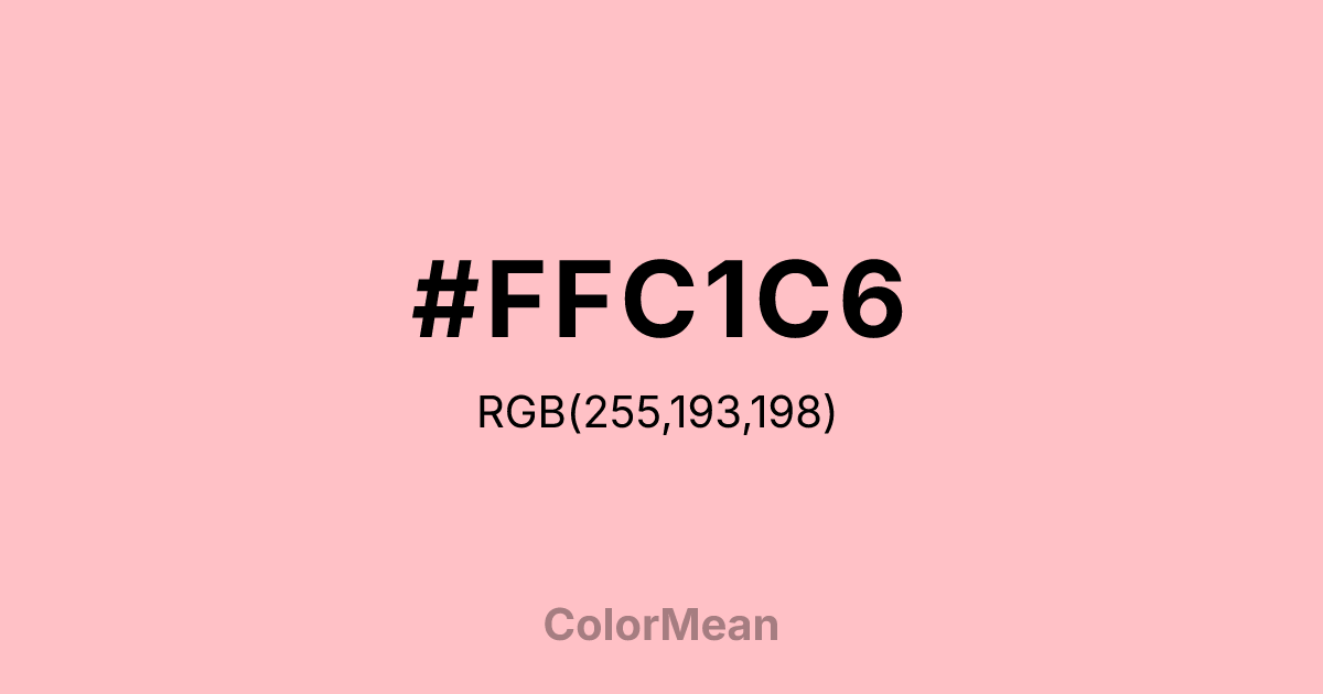 #FFC1C6 color swatch