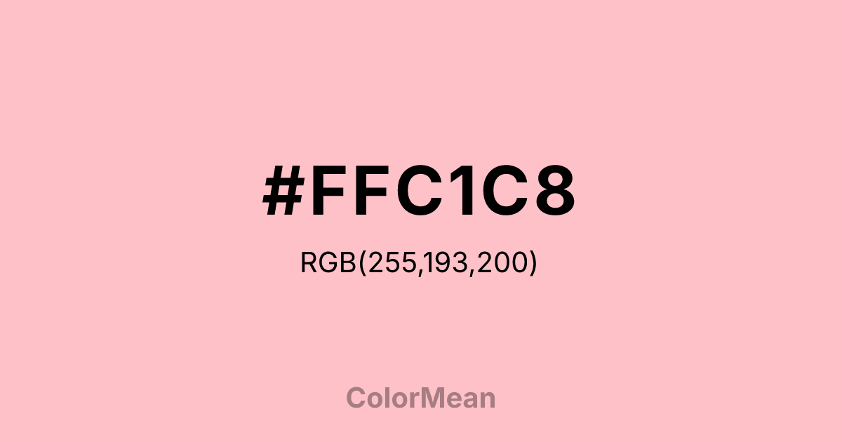 #FFC1C8 color swatch