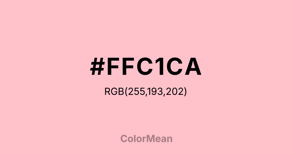 #FFC1CA color swatch