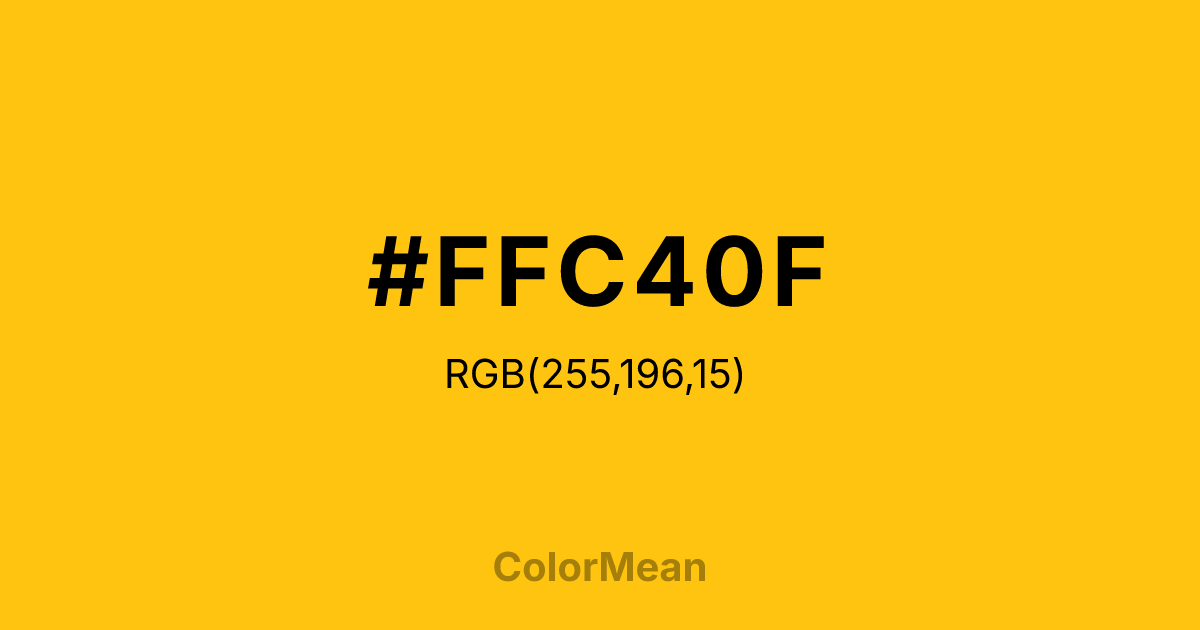 #FFC40F color swatch