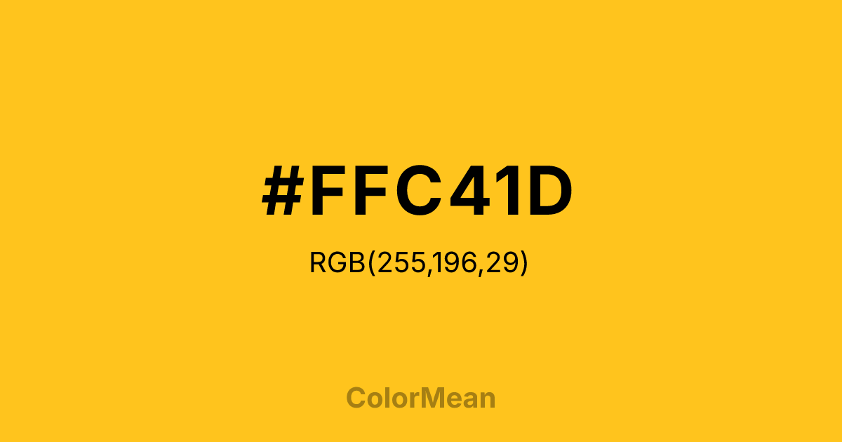 #FFC41D color swatch