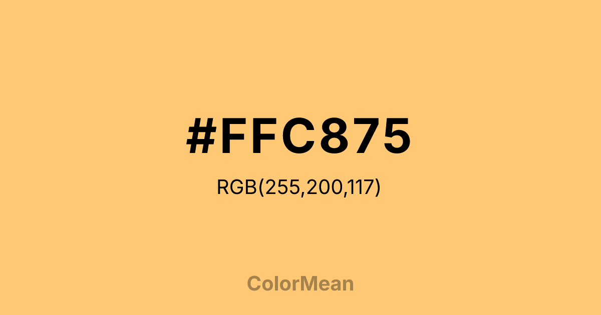 #FFC875 color swatch
