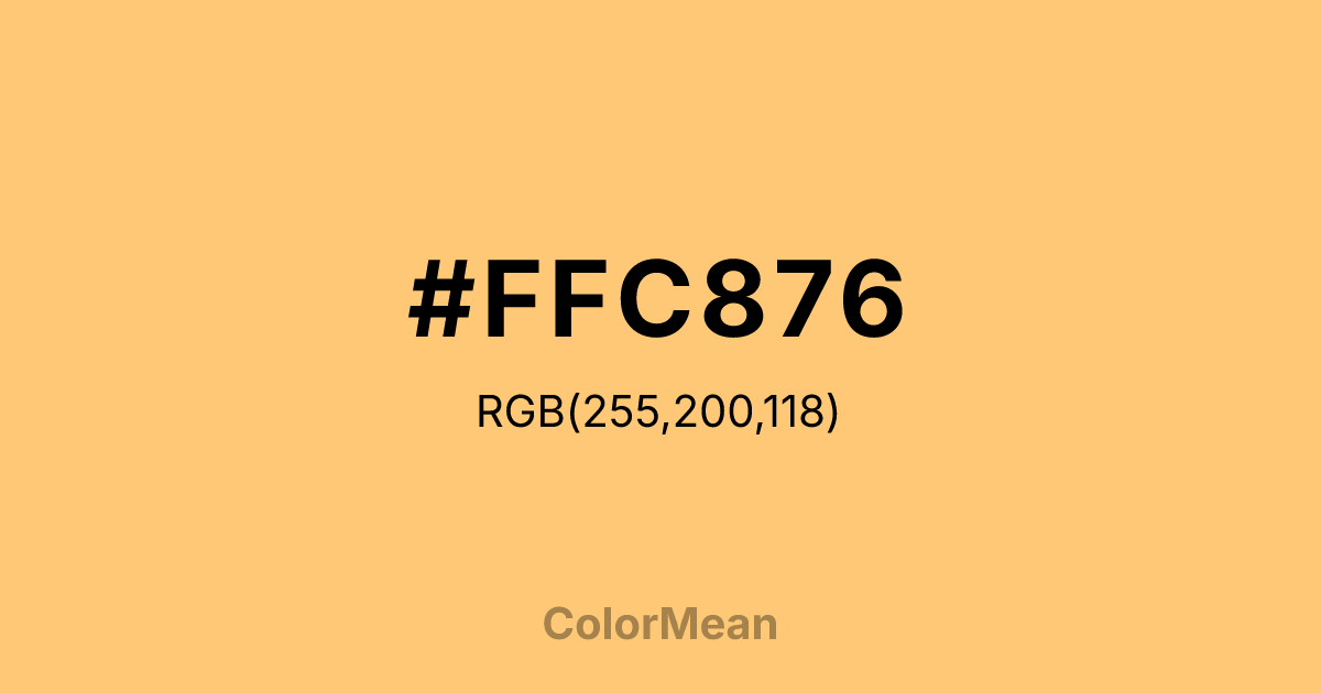 #FFC876 color swatch