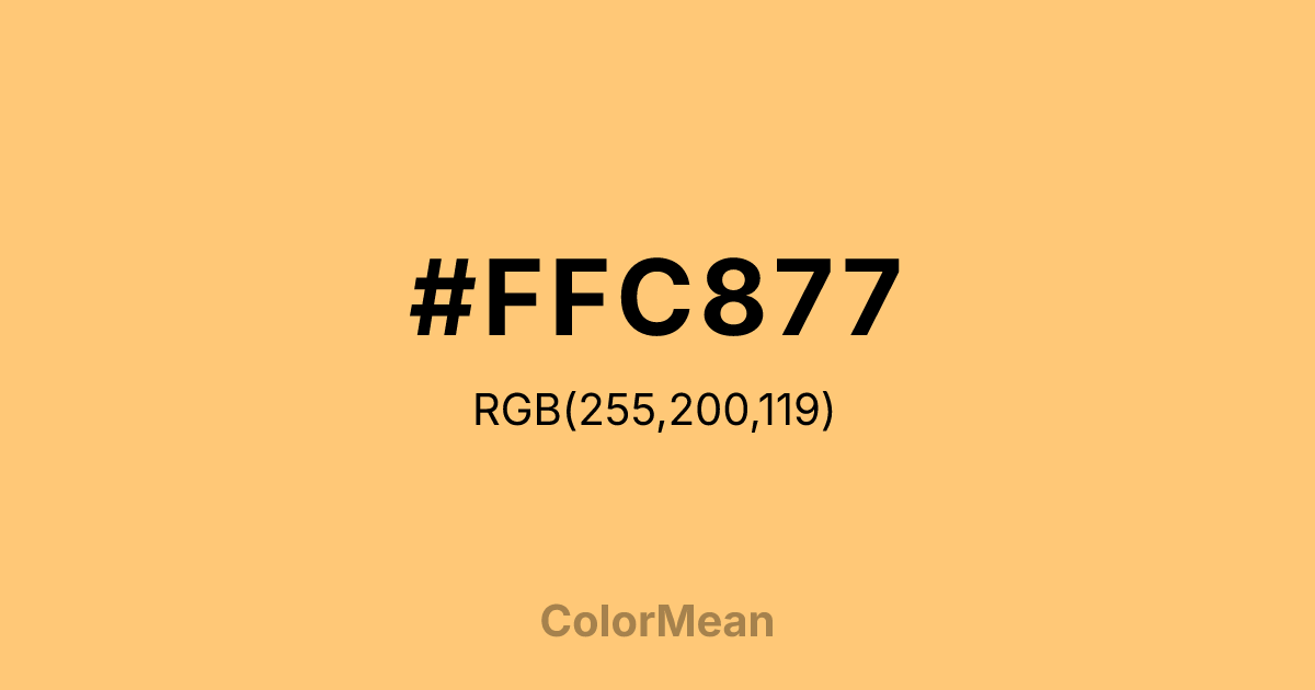 #FFC877 color swatch