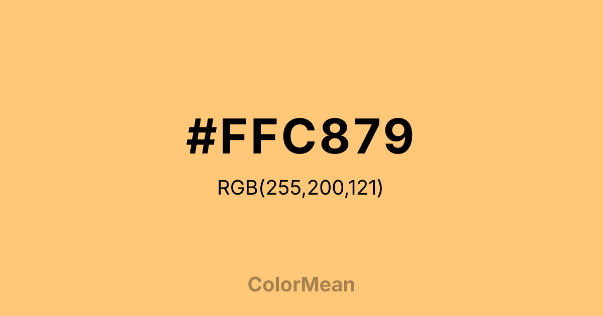 #FFC879 color swatch