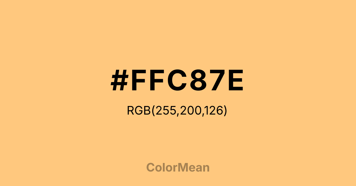 #FFC87E color swatch
