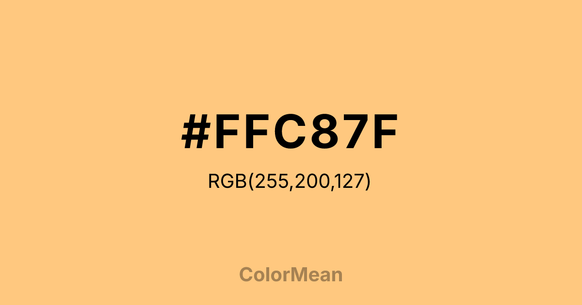 #FFC87F color swatch