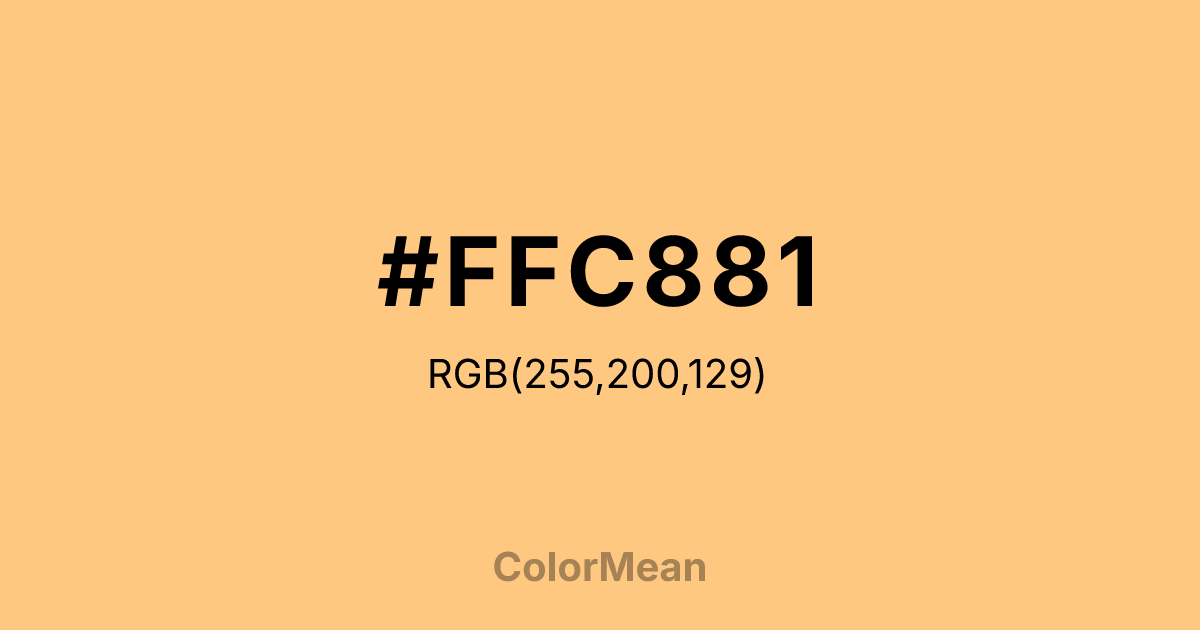 #FFC881 color swatch