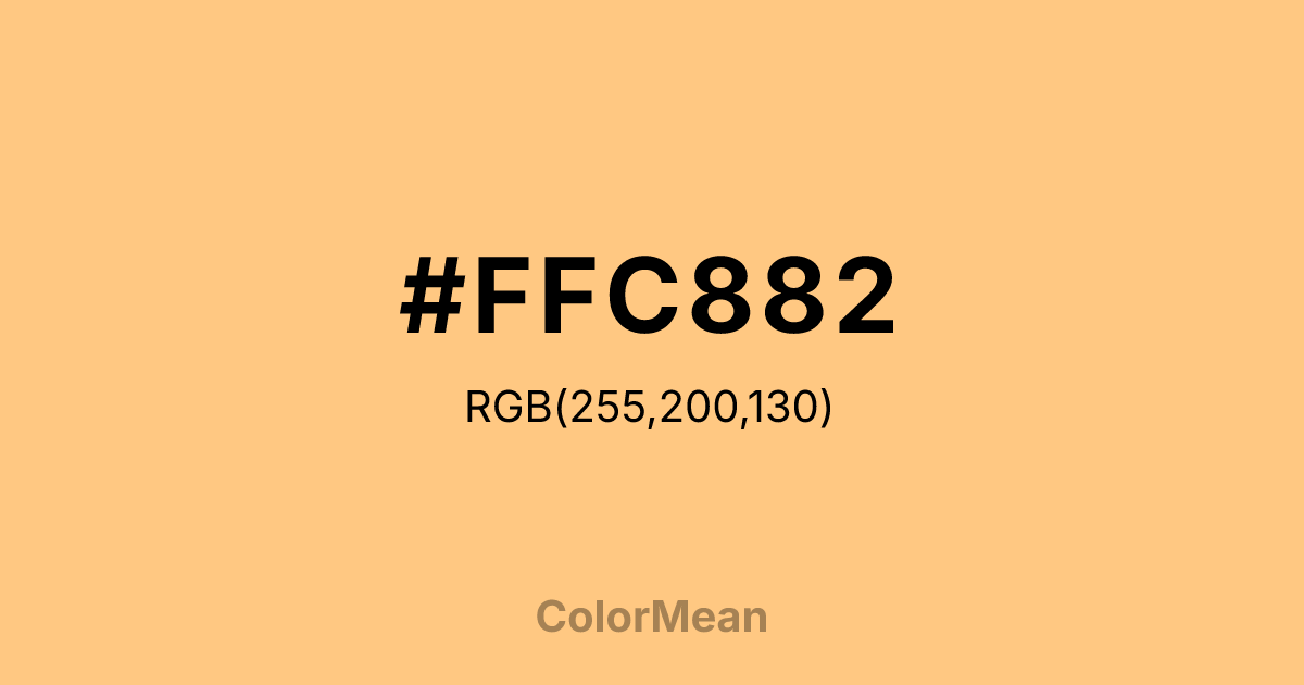 #FFC882 color swatch