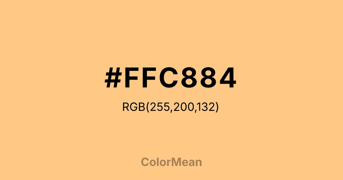 #FFC884 color swatch