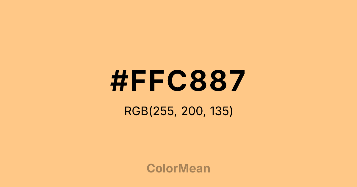 #FFC887 color swatch