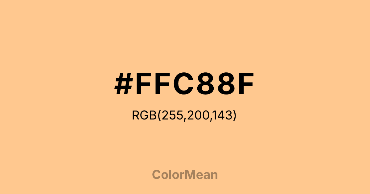 #FFC88F color swatch