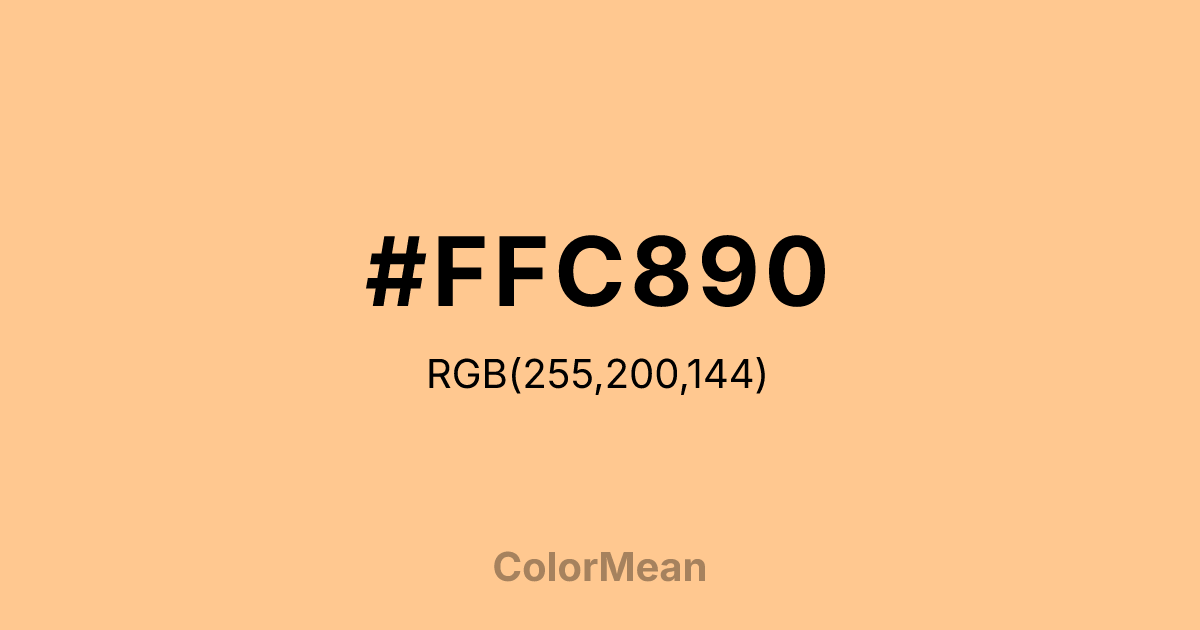 #FFC890 color swatch