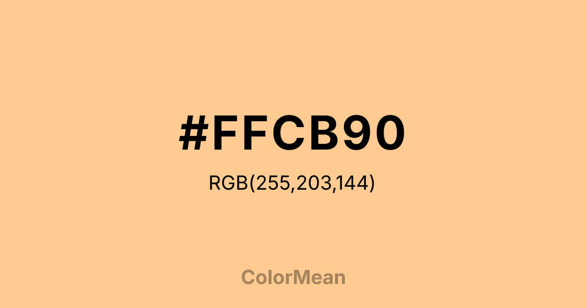 #FFCB90 color swatch