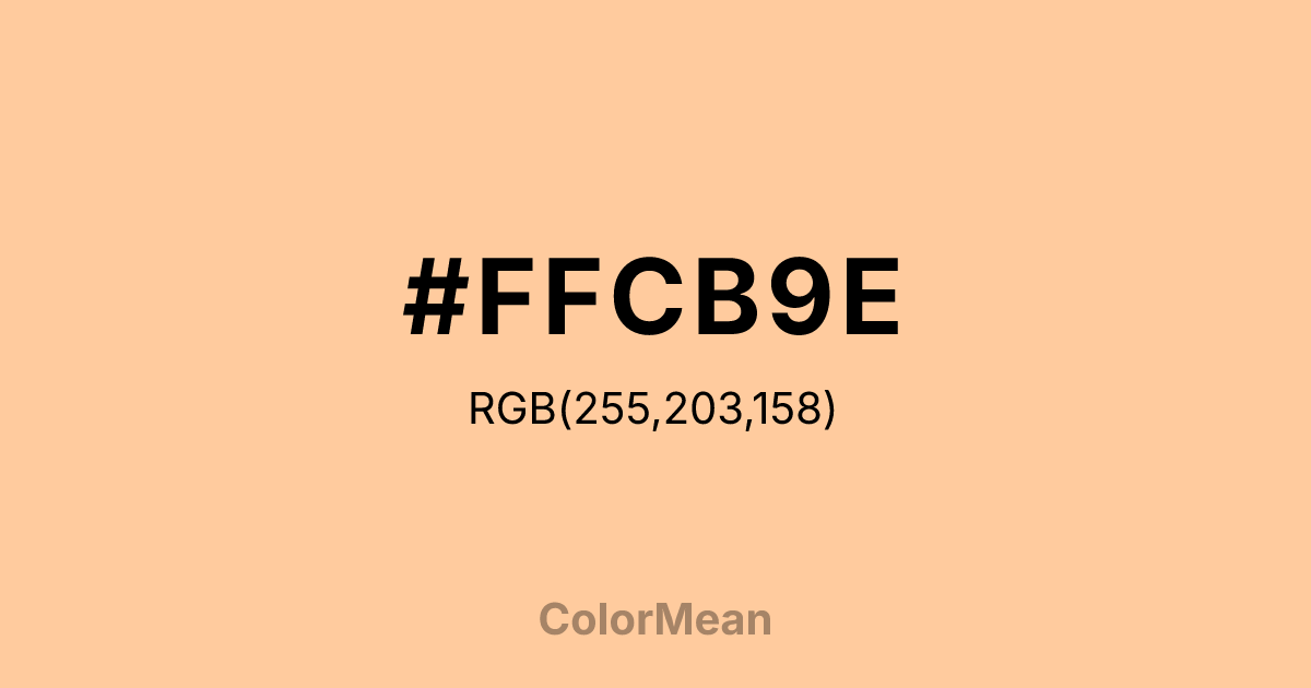 #FFCB9E color swatch