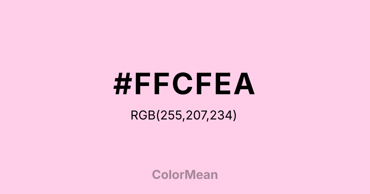 #FFCFEA color swatch