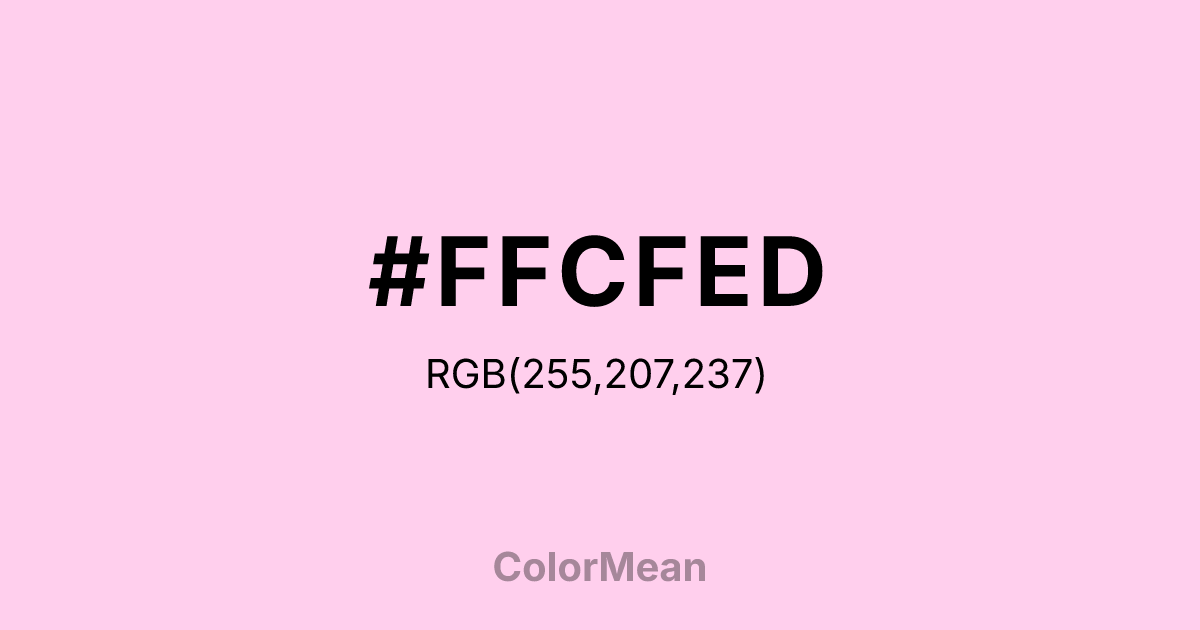 #FFCFED color swatch