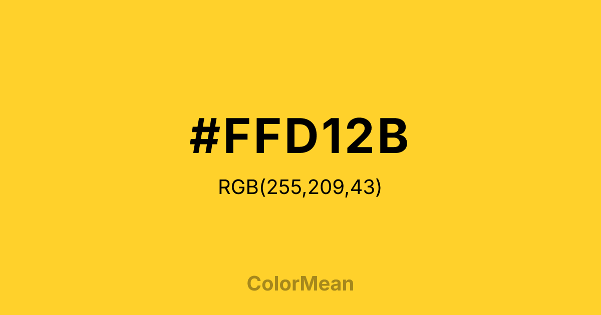 #FFD12B color swatch