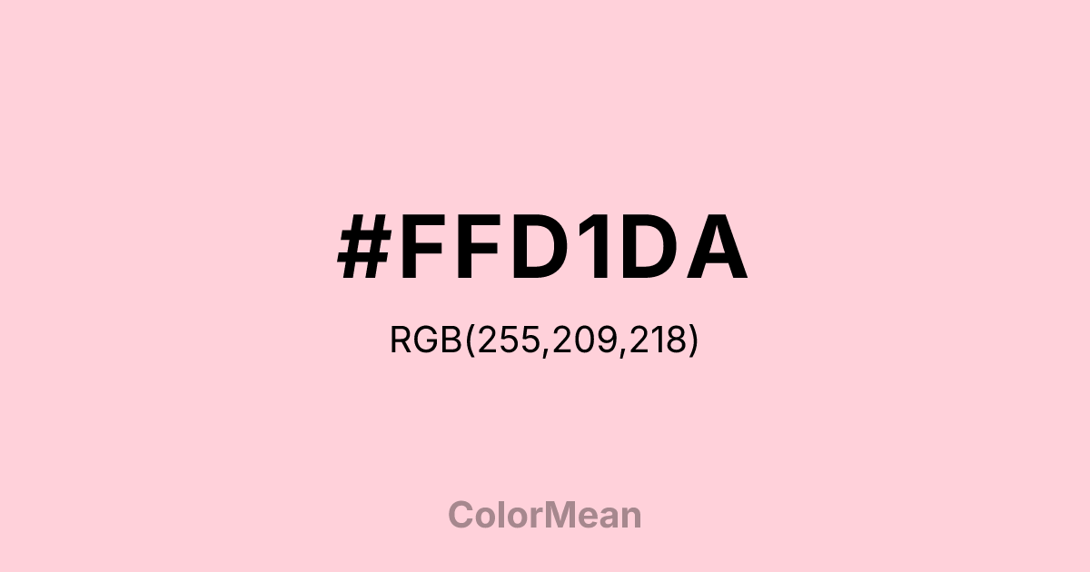 #FFD1DA color swatch