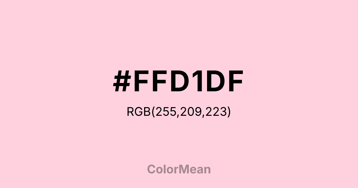 #FFD1DF color swatch