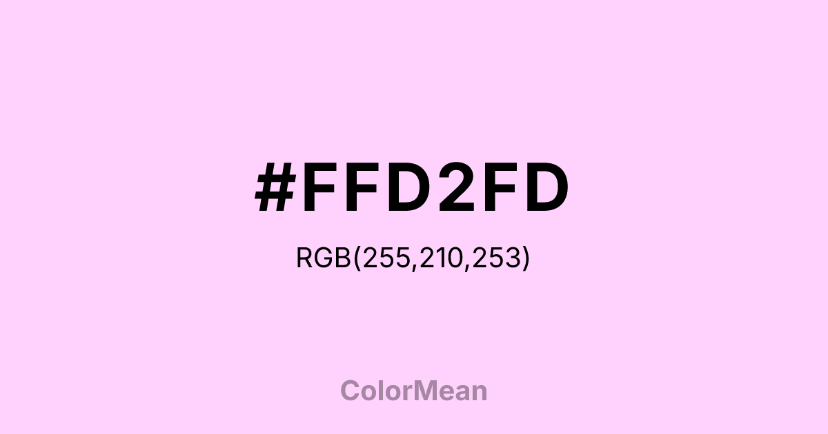 #FFD2FD color swatch