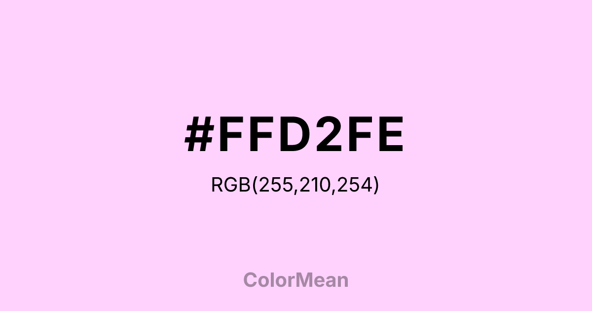 #FFD2FE color swatch