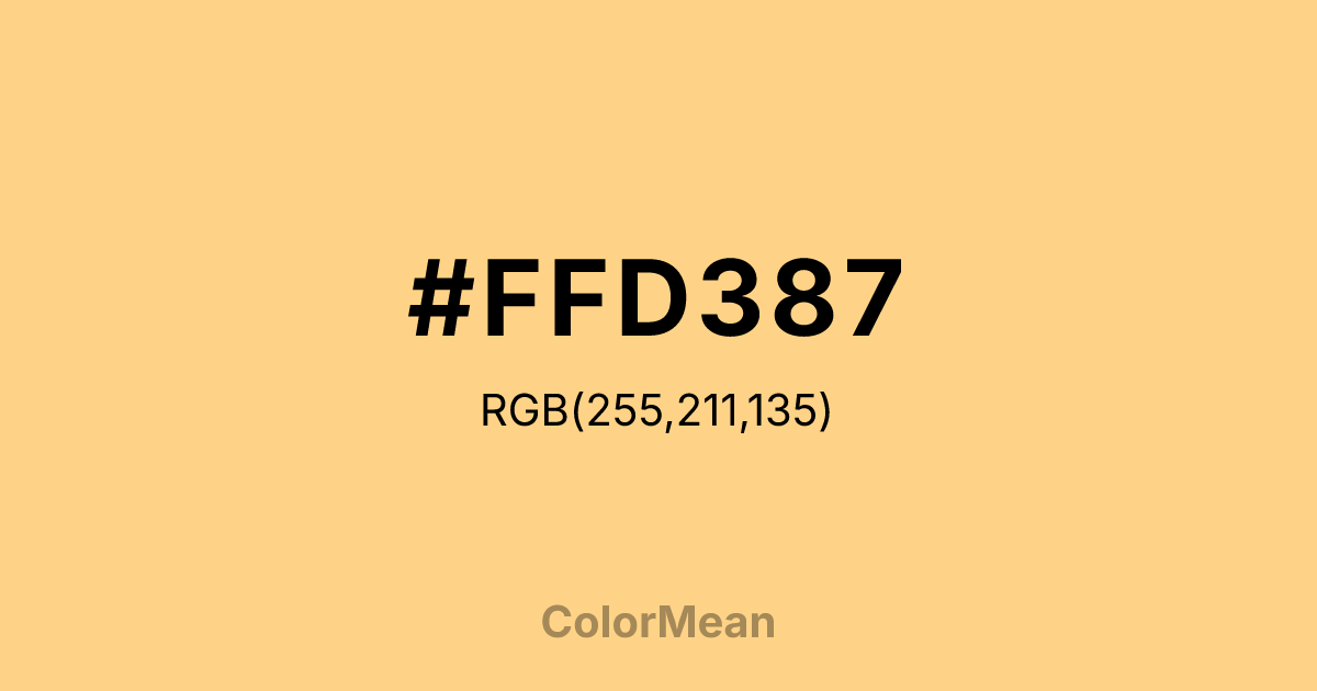 #FFD387 color swatch