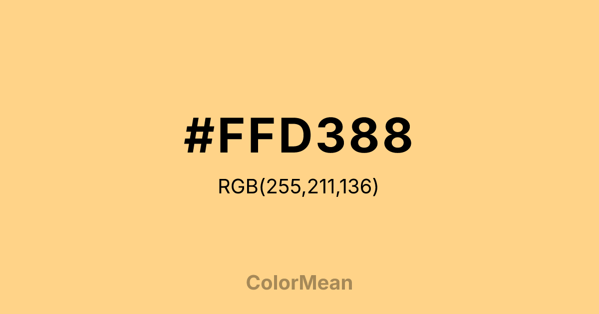 #FFD388 color swatch