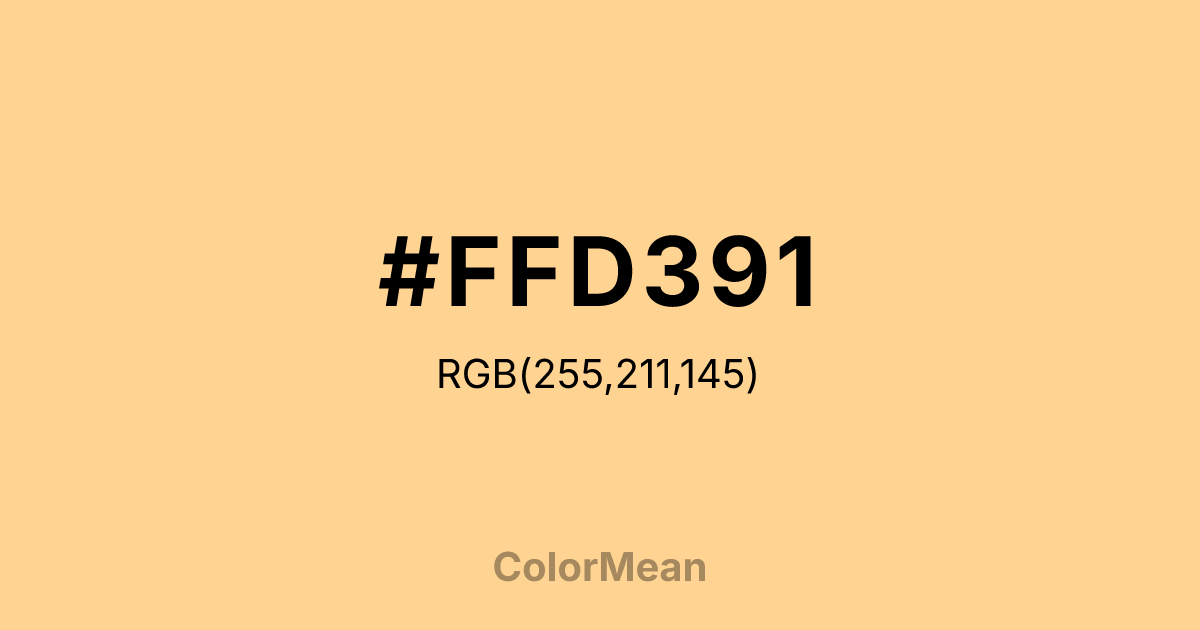 #FFD391 color swatch