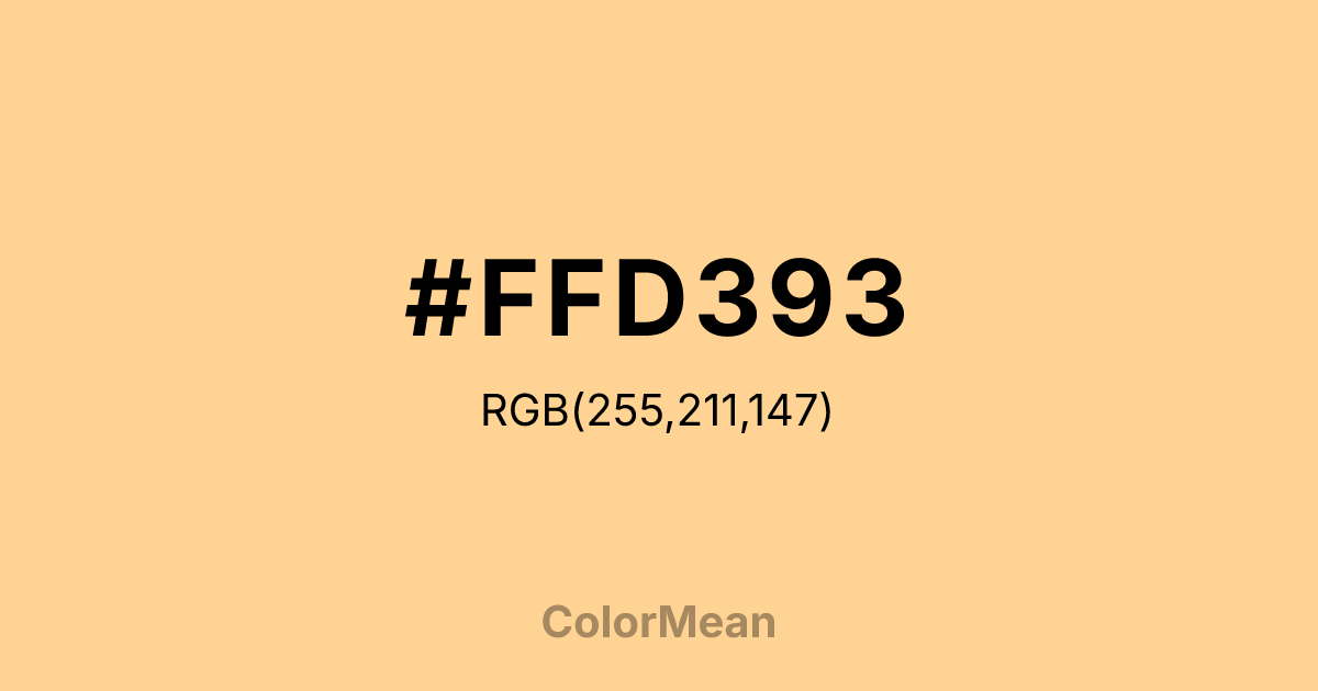 #FFD393 color swatch