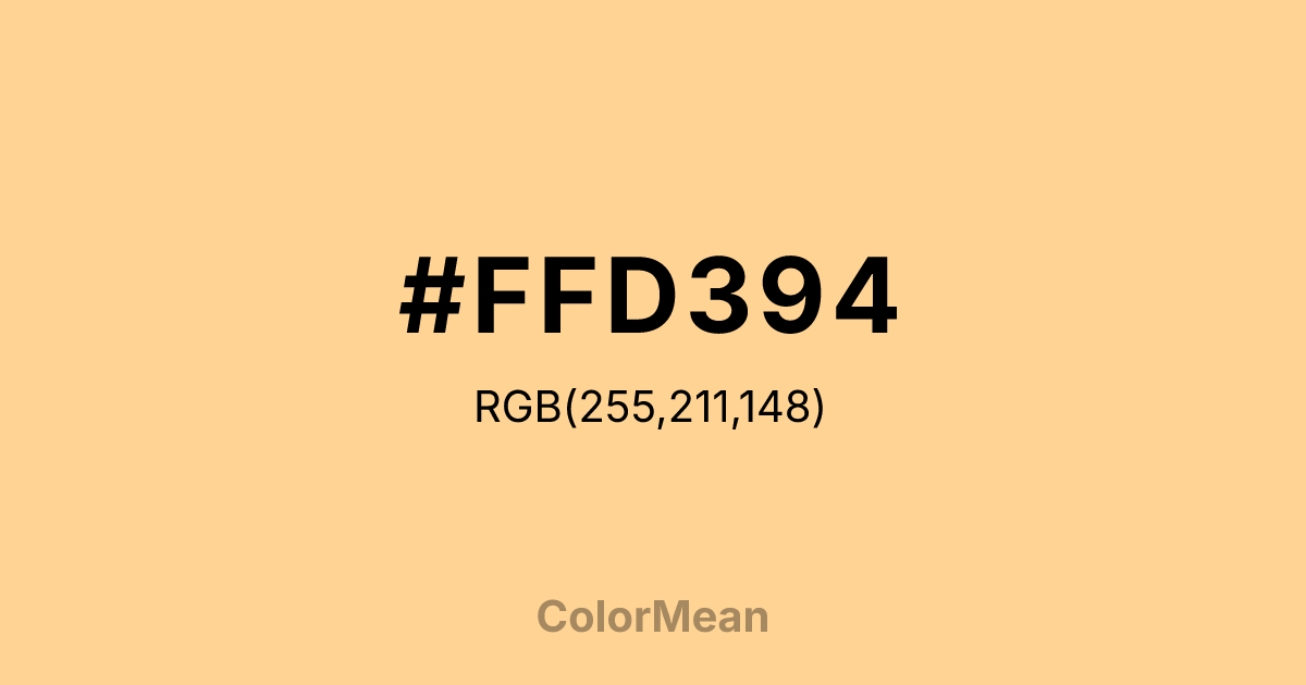 #FFD394 color swatch